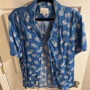 Lucky Brand Hawaiian Stretch Button Down